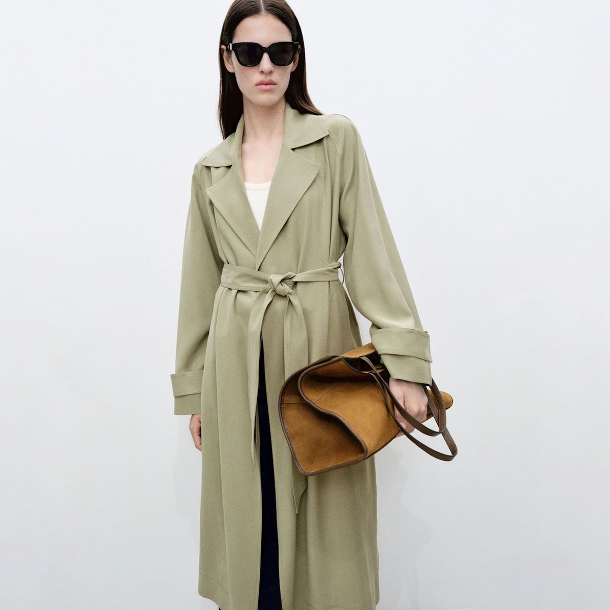 MANGO - Trench Largo Mujer Mango