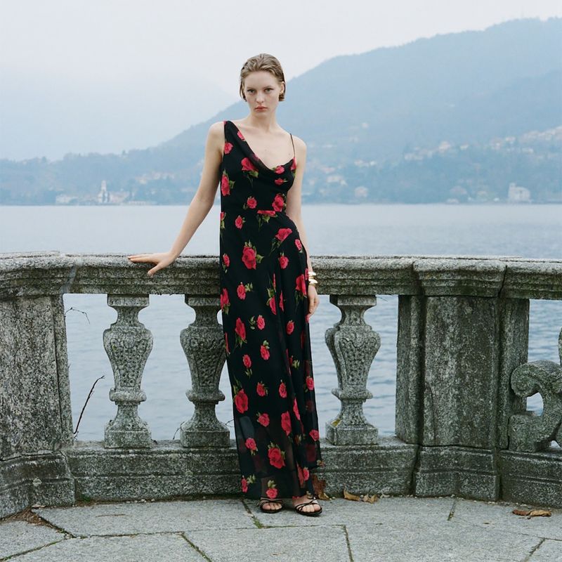 Vestido Largo Mujer Mango MANGO