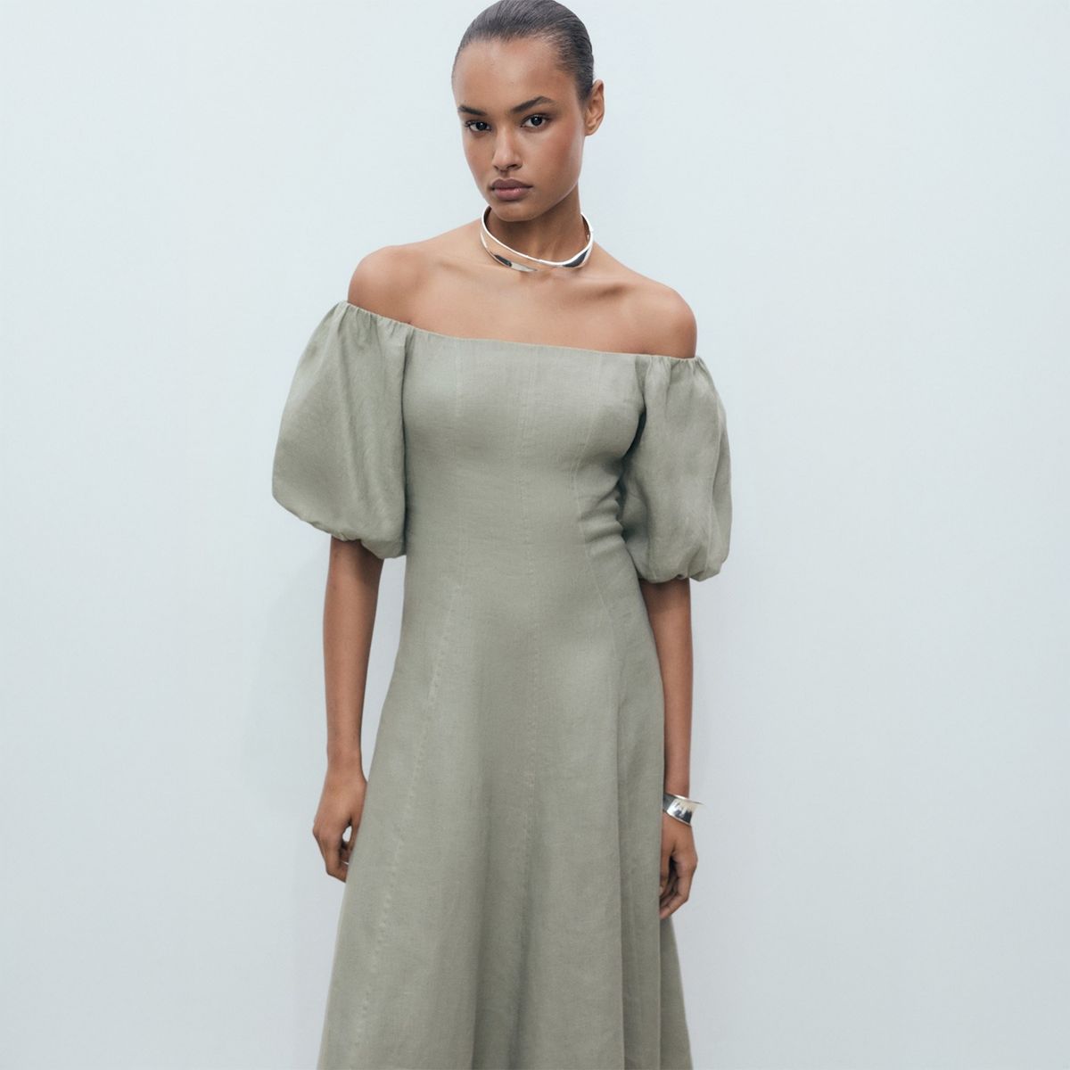 MANGO - Vestido Largo Mujer Mango