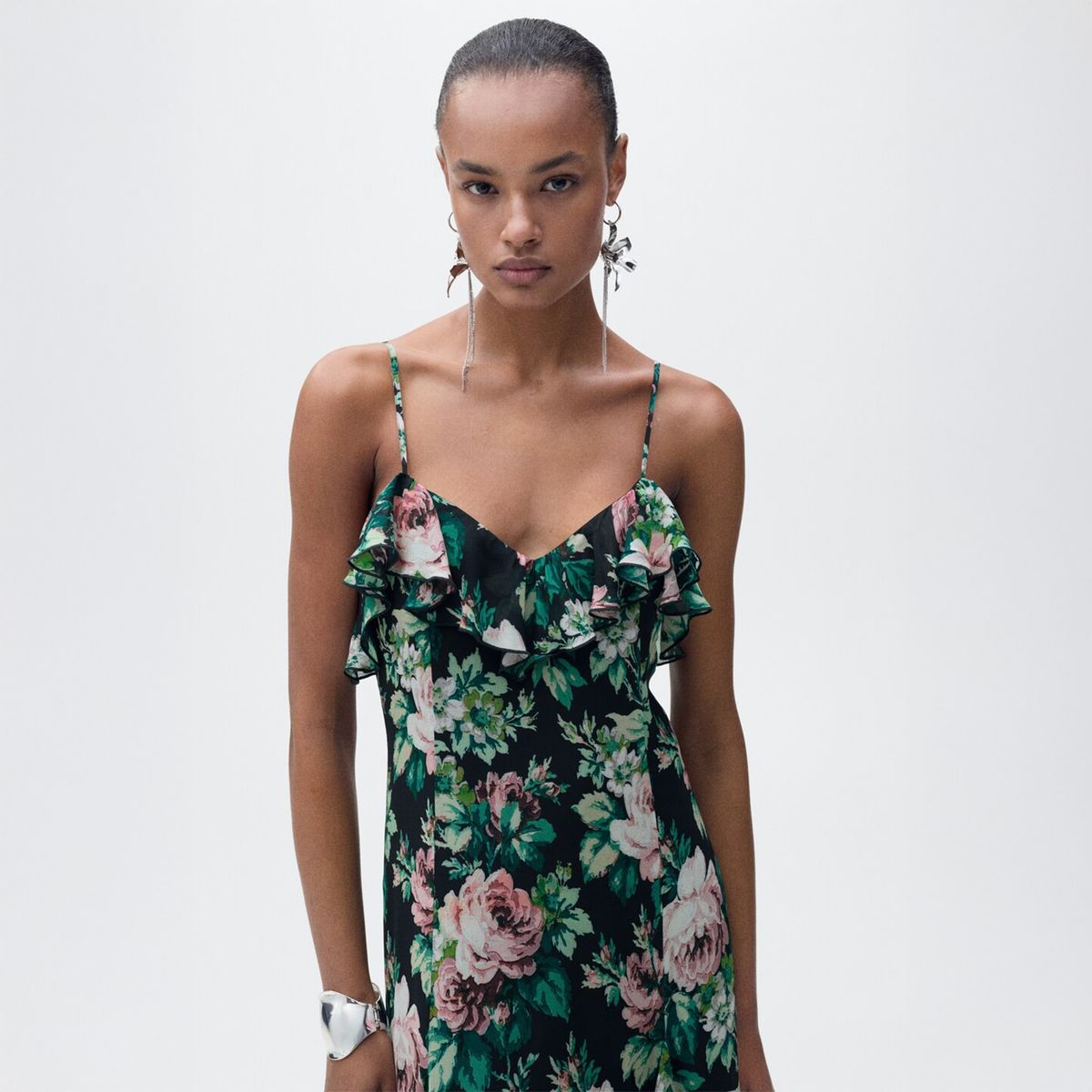 MANGO - Vestido Largo Mujer Mango