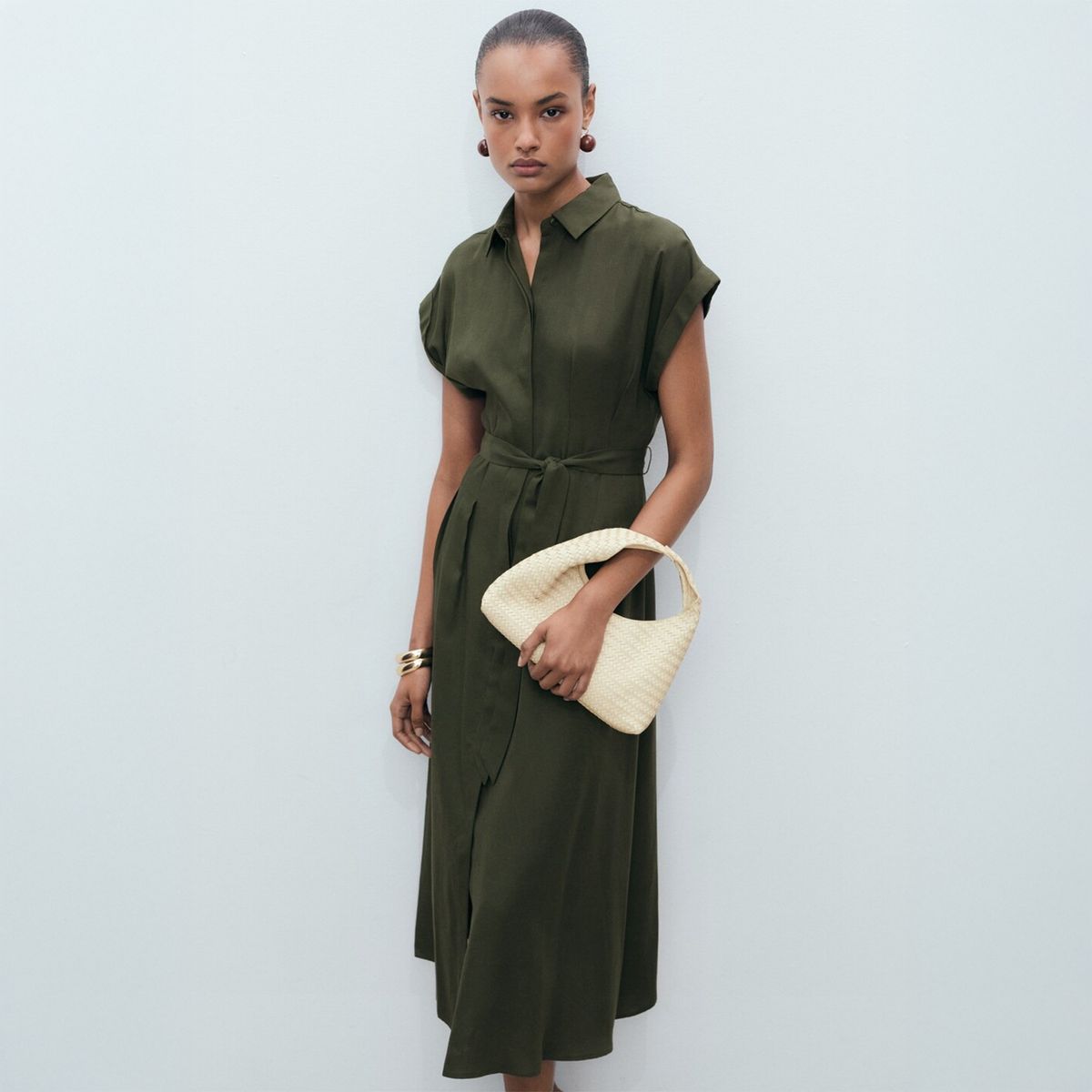 MANGO - Vestido Largo Mujer Mango