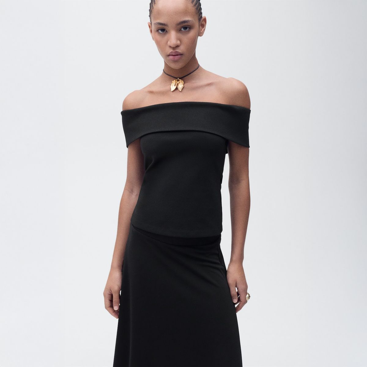 MANGO - Falda Larga Mujer Mango