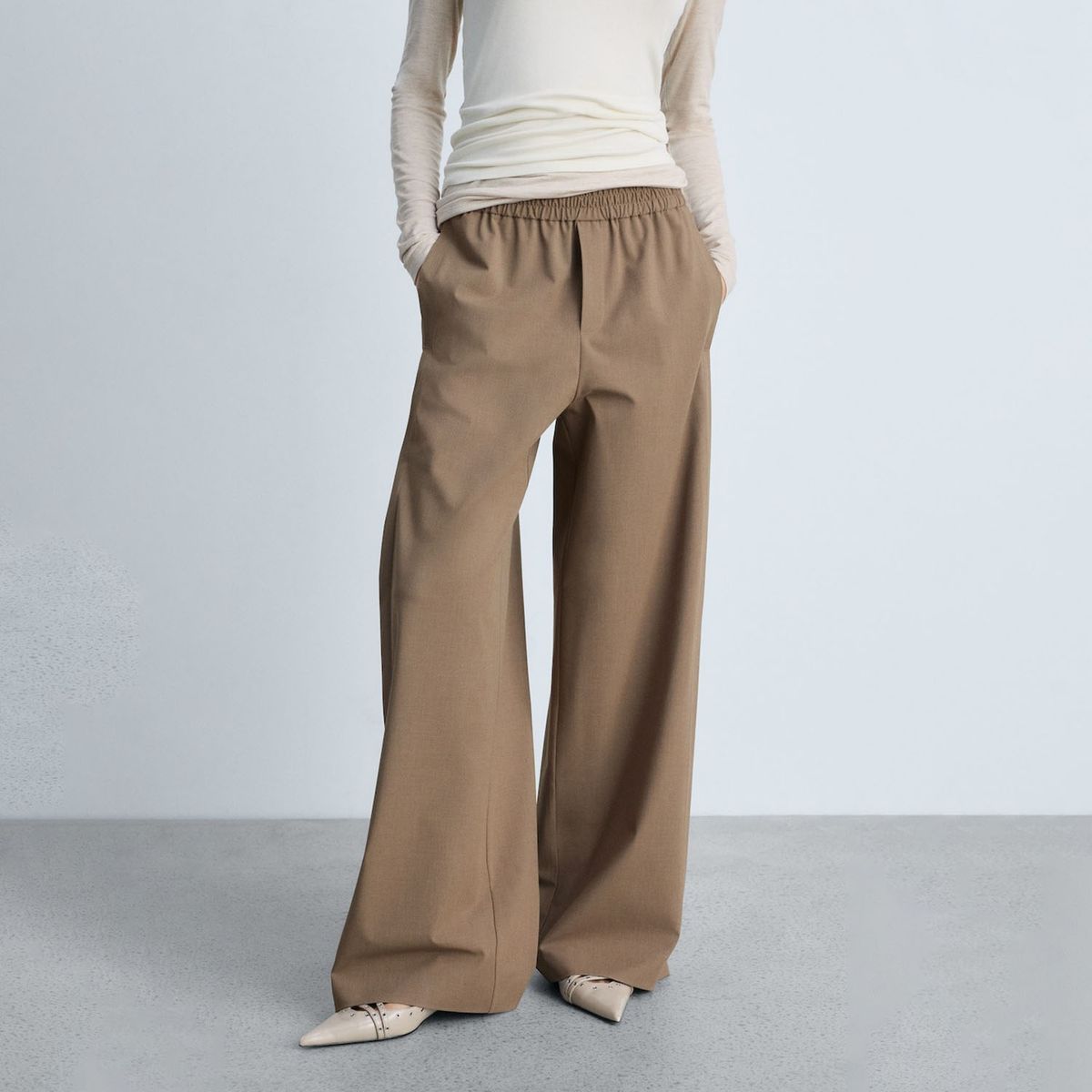 MANGO - Pantalón Casual Mujer Mango