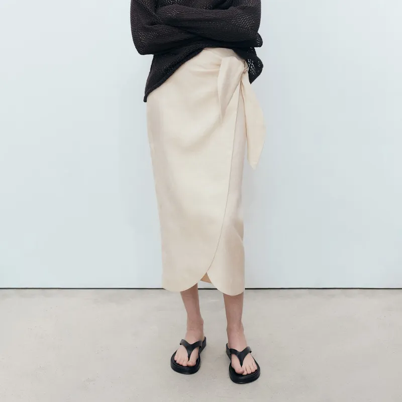 MANGO - Falda Larga Mujer Mango