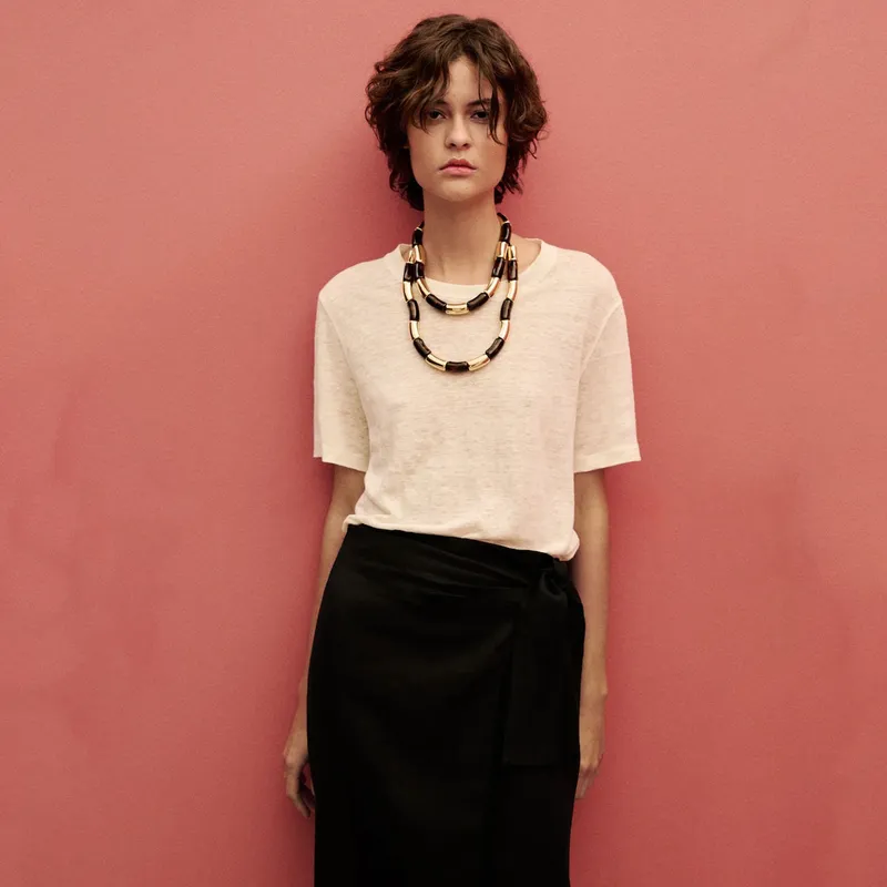 MANGO - Falda Larga Mujer Mango