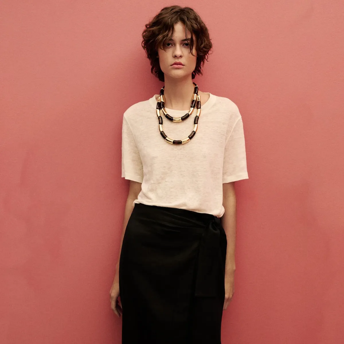 MANGO - Falda Larga Mujer Mango