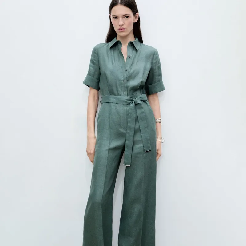 MANGO - Enterizo Casual Mujer Mango