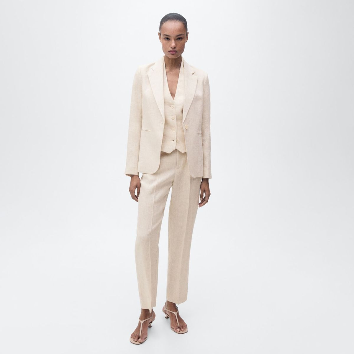 MANGO - Pantalón Recto Mujer Mango