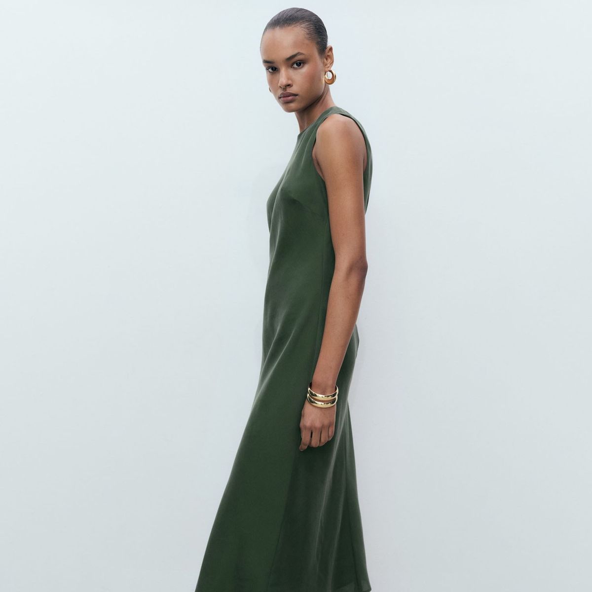 MANGO - Vestido Largo Mujer Mango