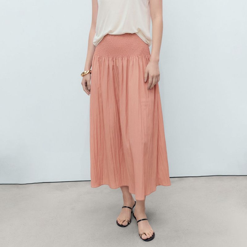 MANGO - Falda Larga Mujer Mango