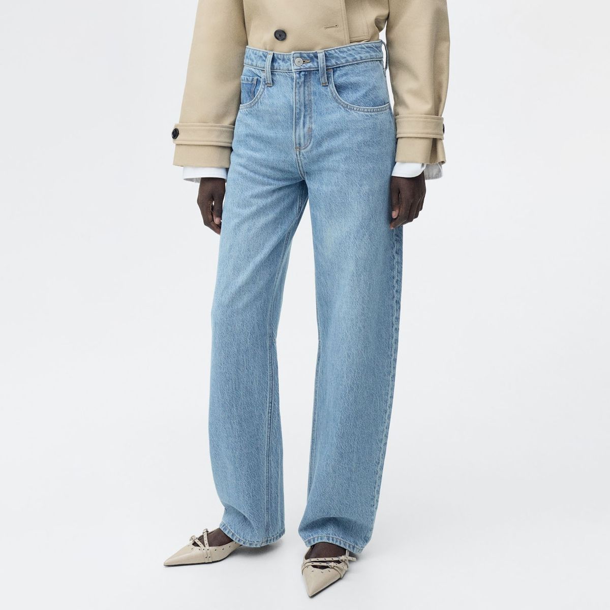 MANGO - Jean Balloon Mujer Mango