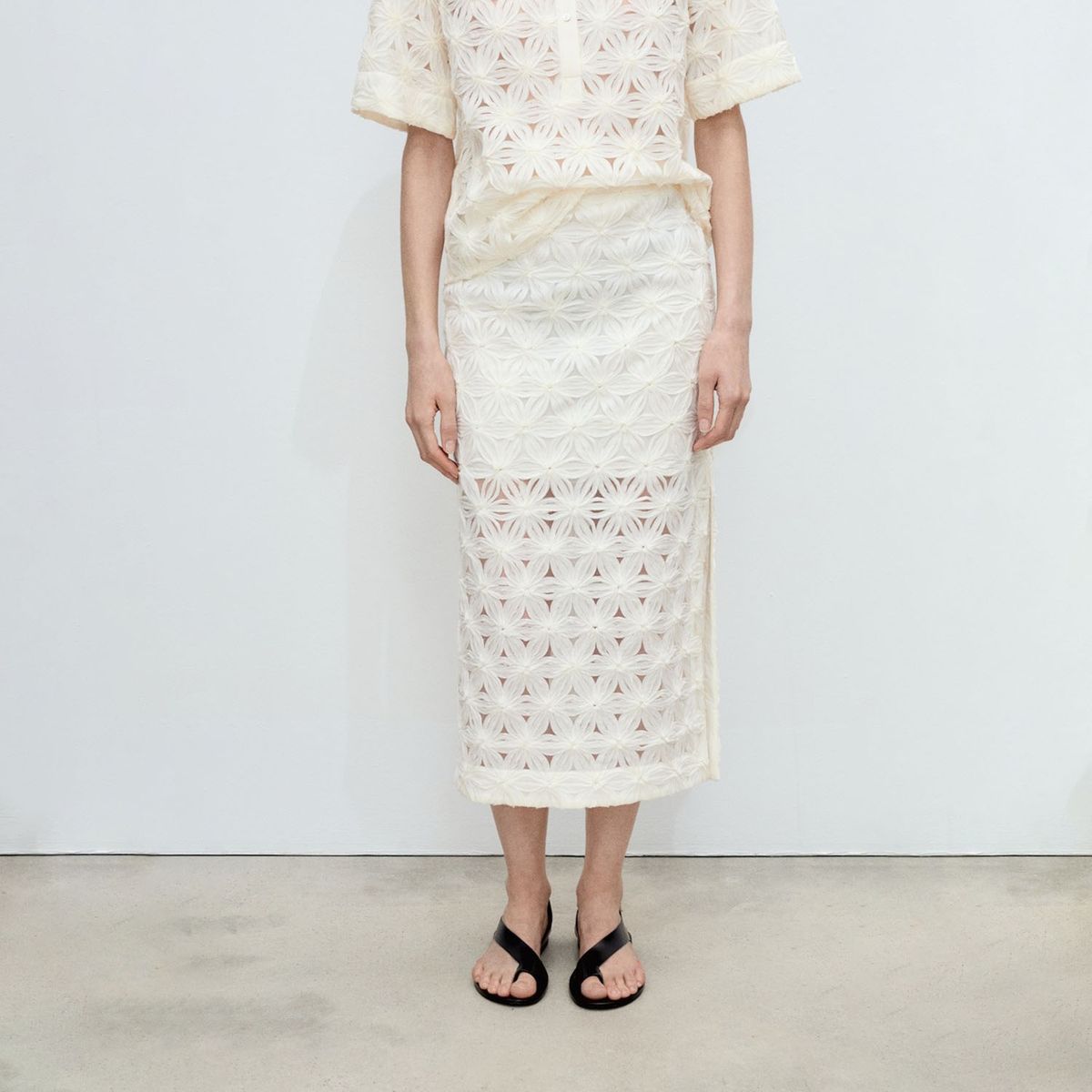 MANGO - Falda Larga Mujer Mango