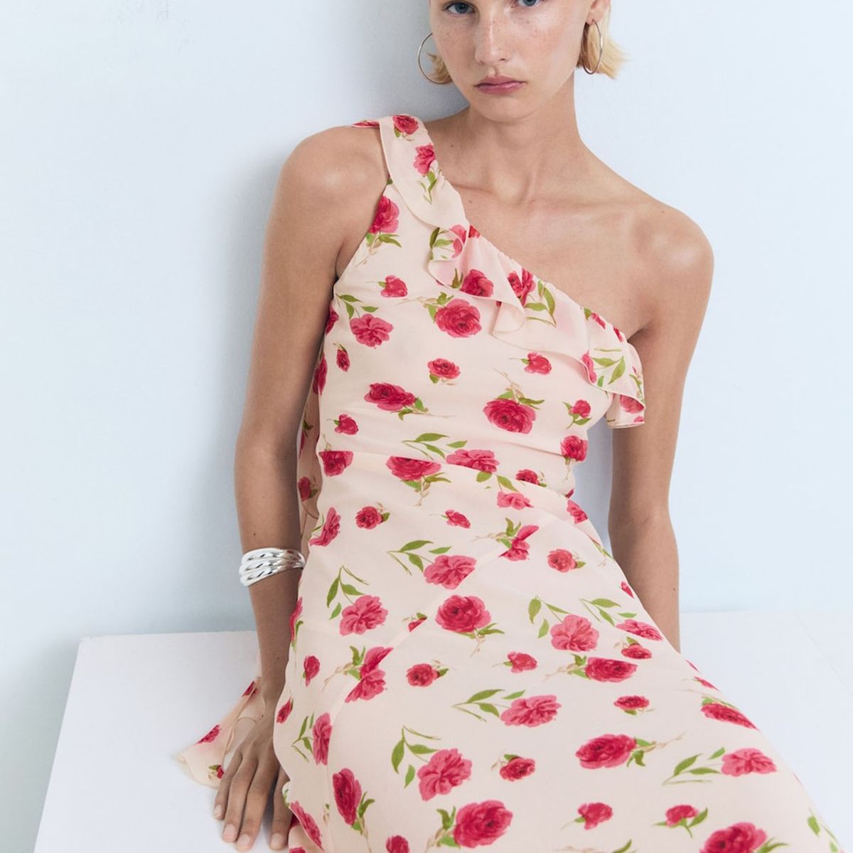 MANGO - Vestido Largo Mujer Mango