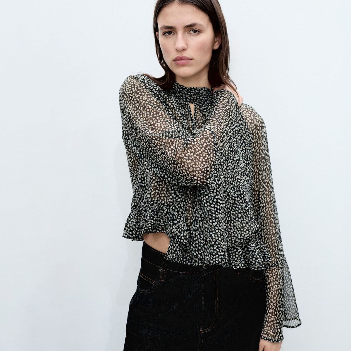 MANGO - Blusa Casual Mujer Mango