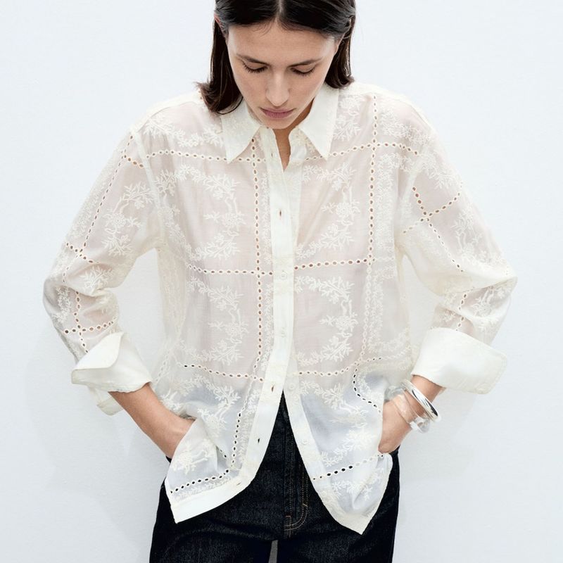 MANGO - Blusa Casual Mujer Mango