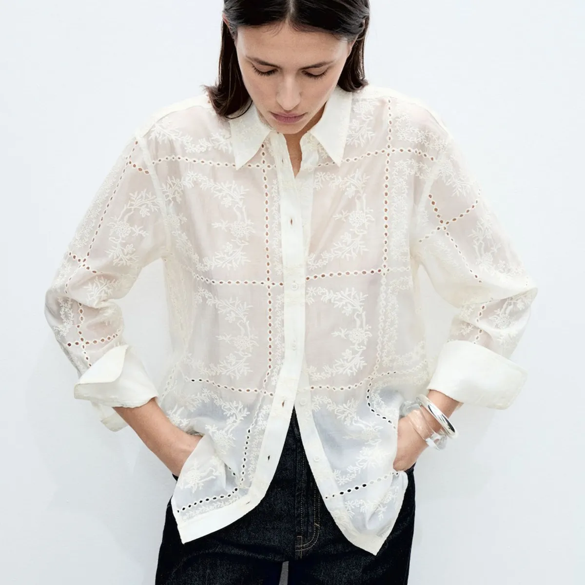 MANGO - Blusa Casual Mujer Mango