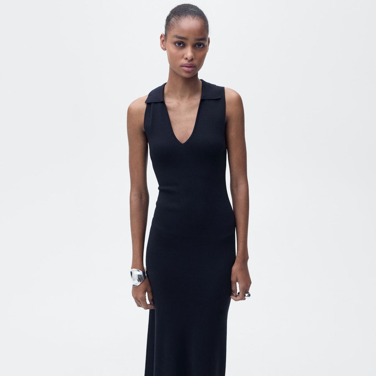 MANGO - Vestido Largo Mujer Mango