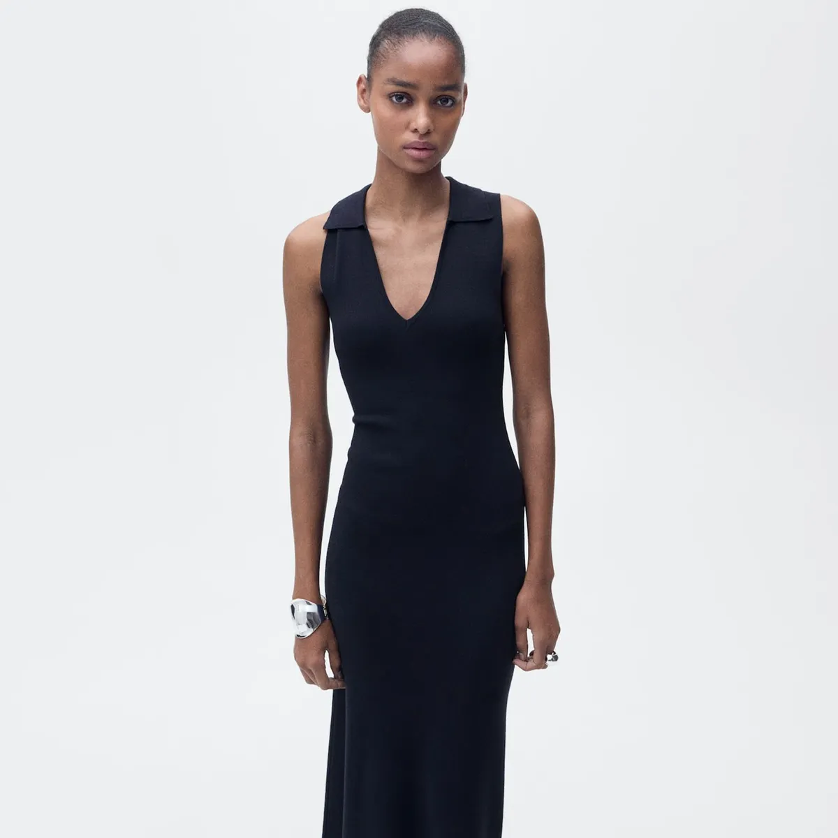 MANGO - Vestido Largo Mujer Mango