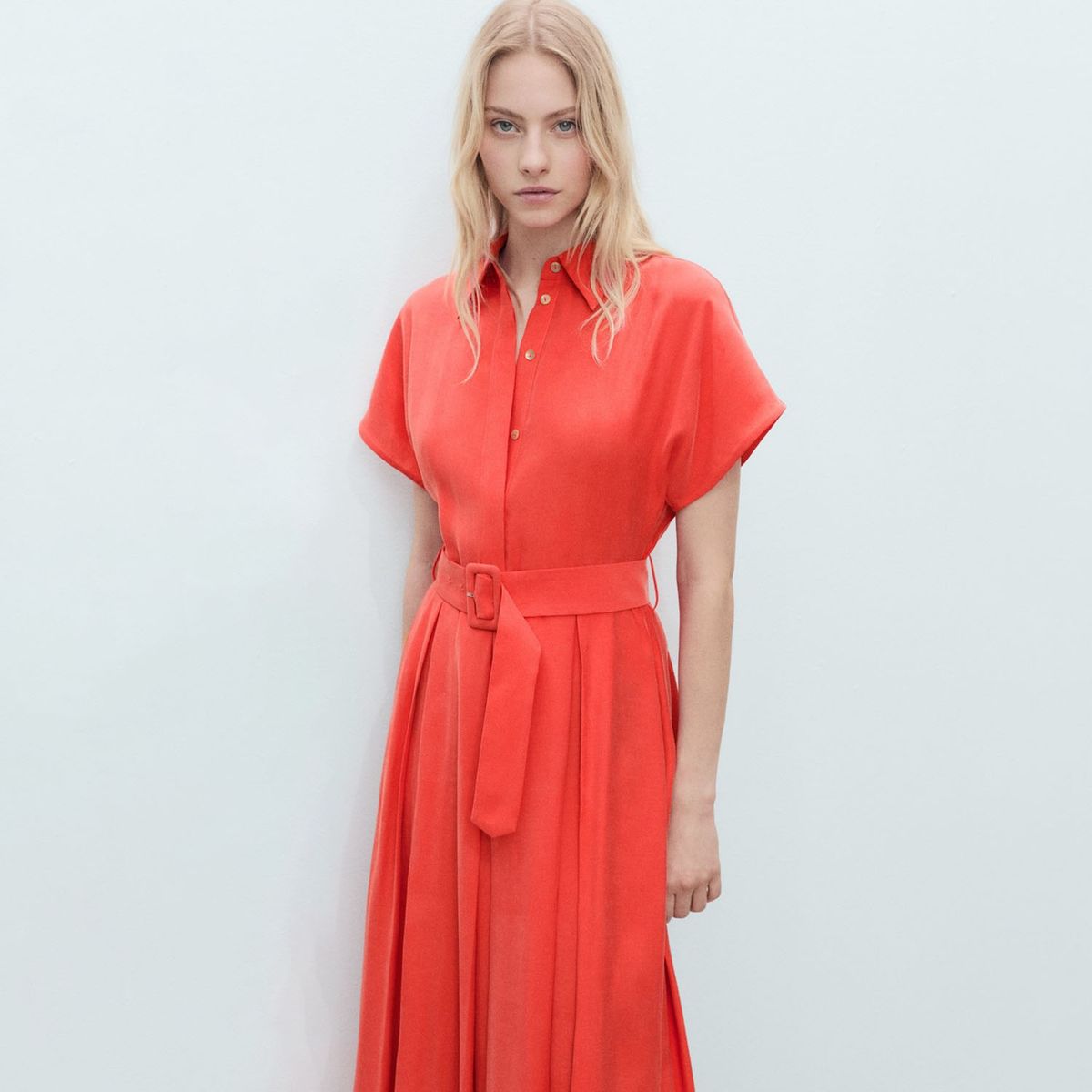 MANGO - Vestido Largo Mujer Mango