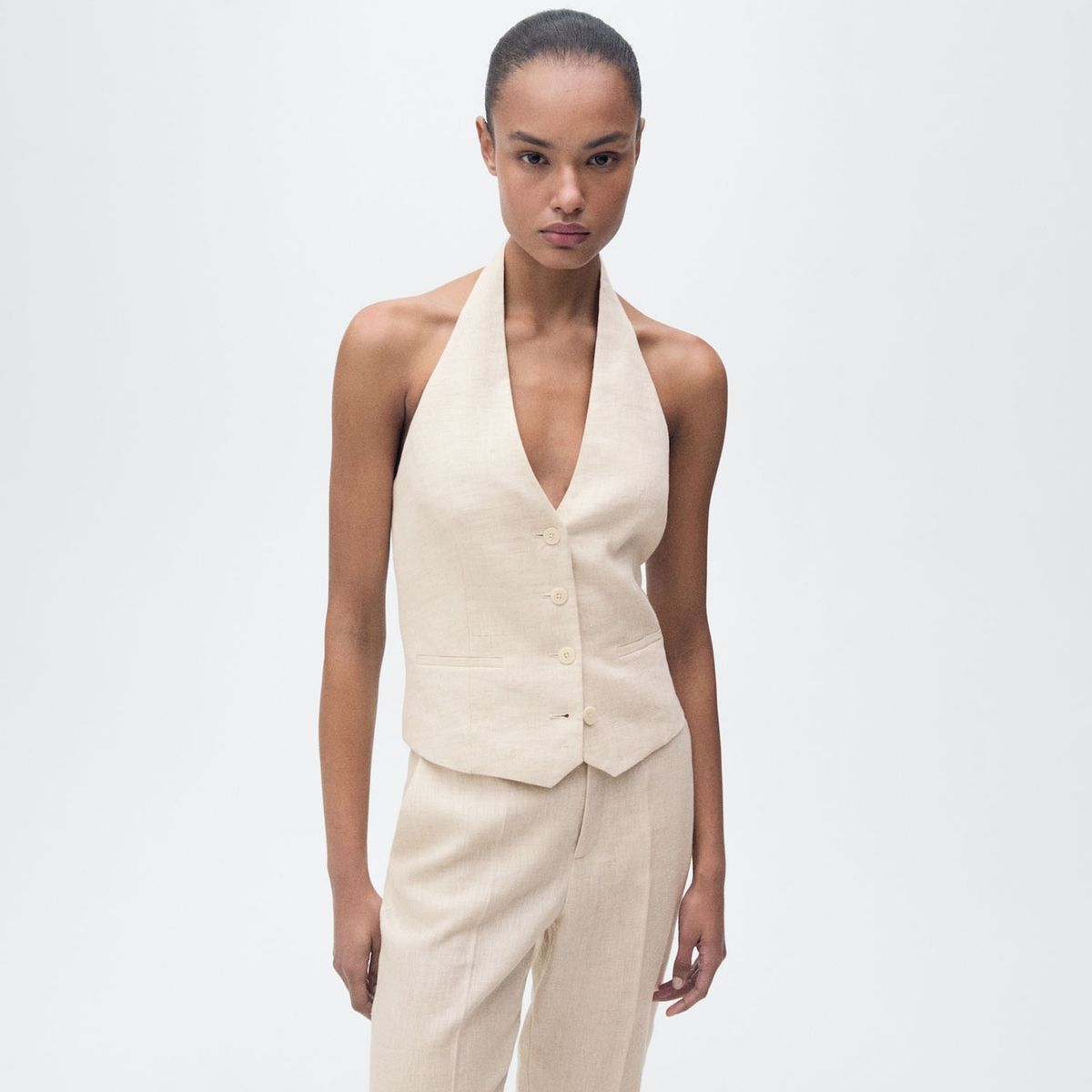 MANGO - Chaleco Casual Mujer Mango