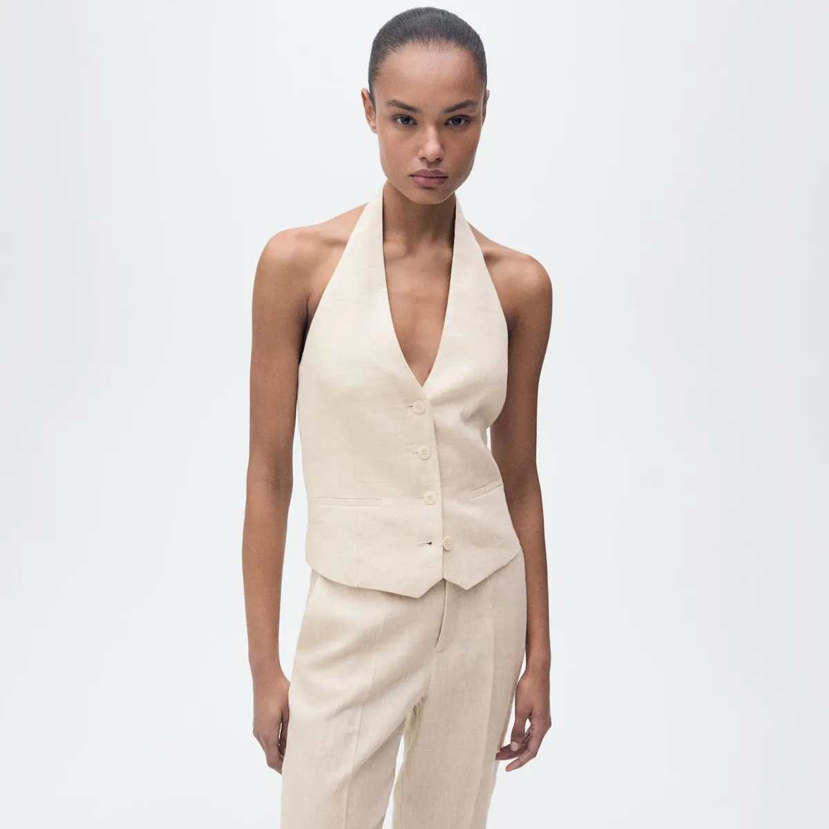 MANGO - Chaleco Casual Mujer Mango