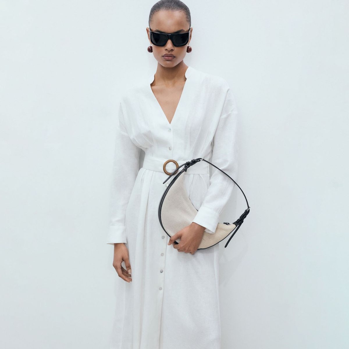 MANGO - Vestido Largo Mujer Mango