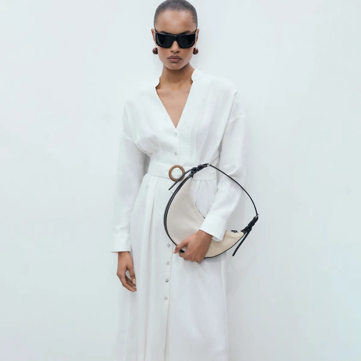 MANGO - Vestido Largo Mujer Mango