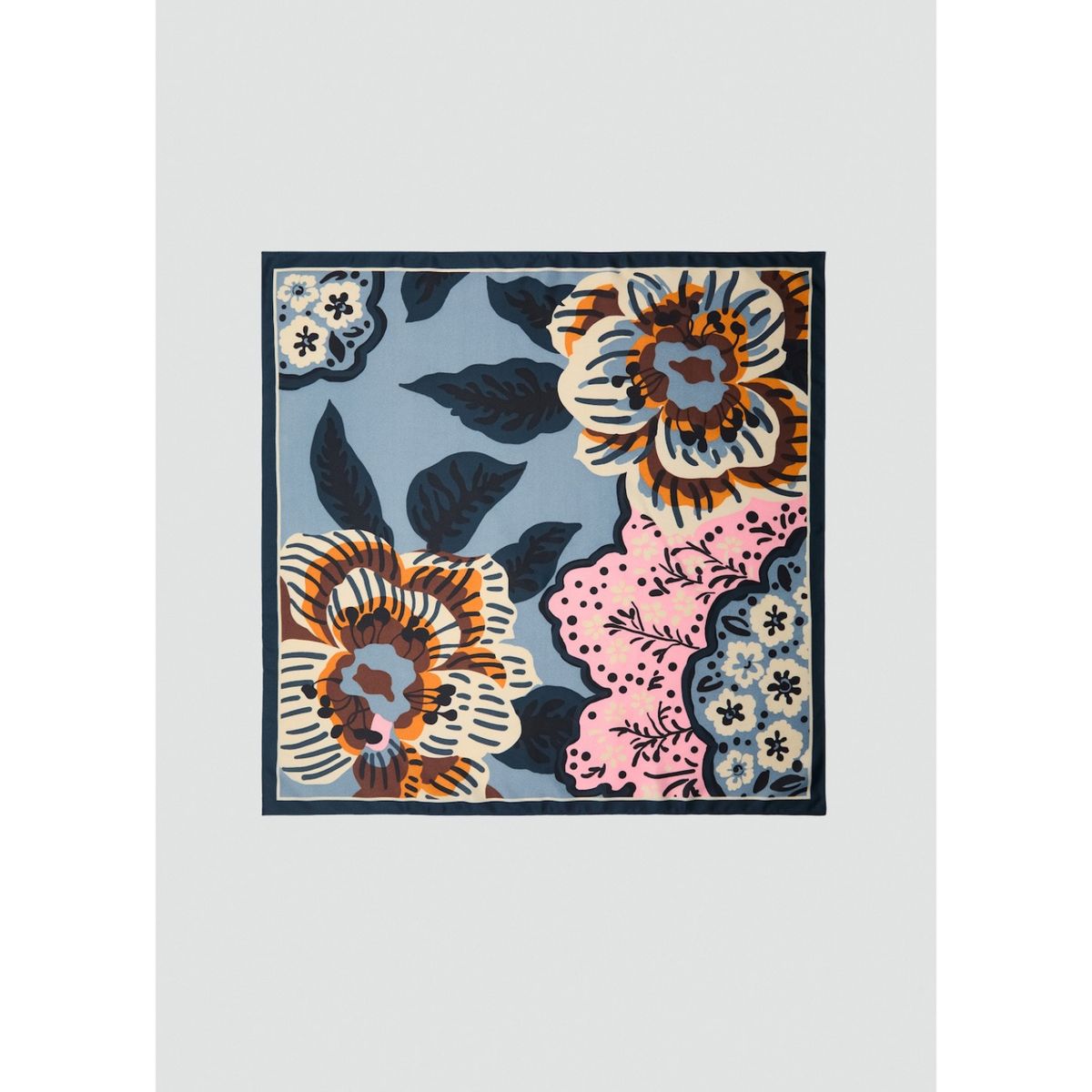 MANGO - Pañuelo Camelia Mujer Mango