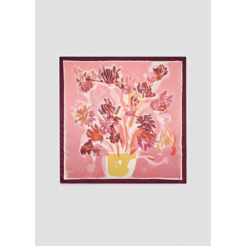 MANGO - Pañuelo Bouquet Mujer Mango