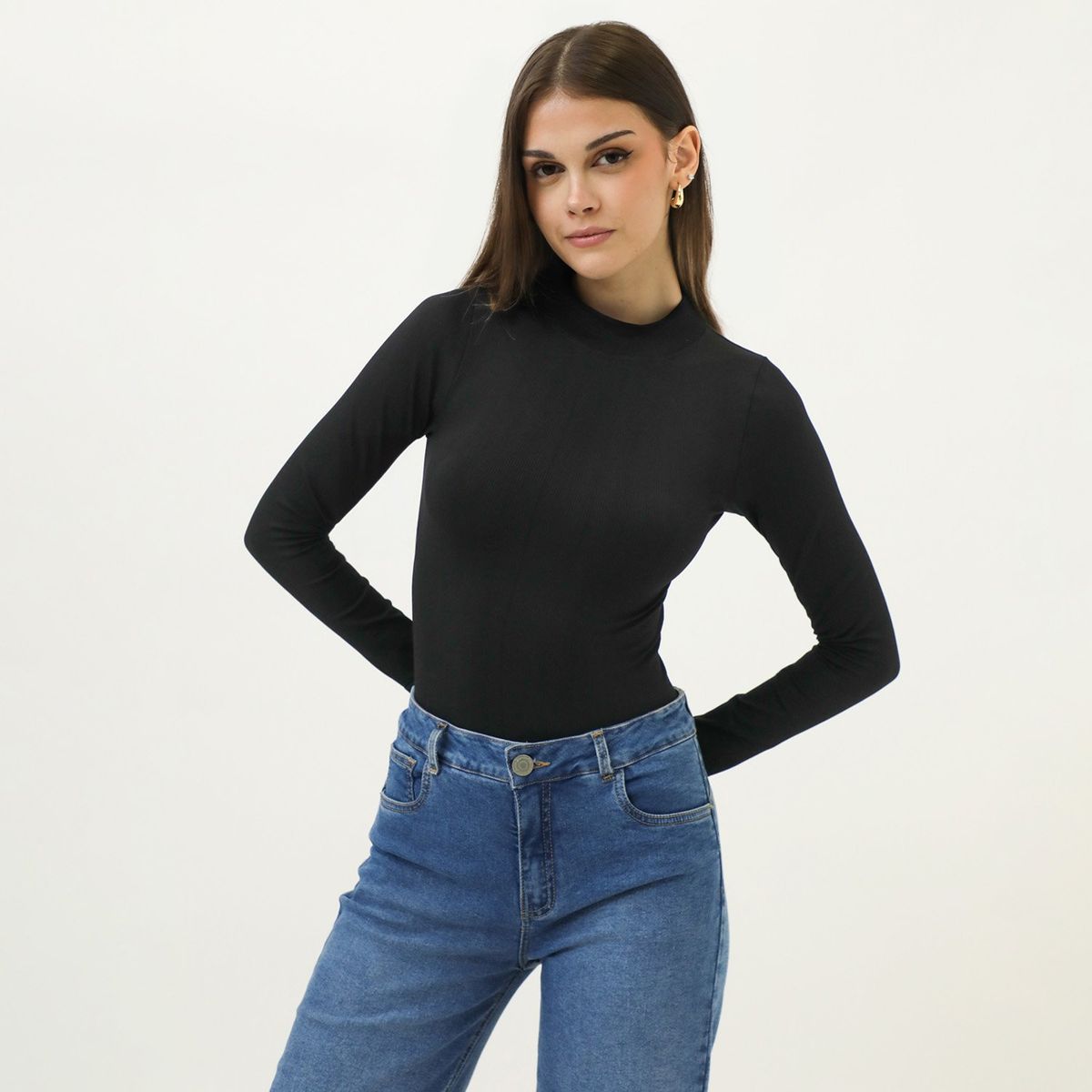 DENIMLAB - Body Rib Ml Cuello