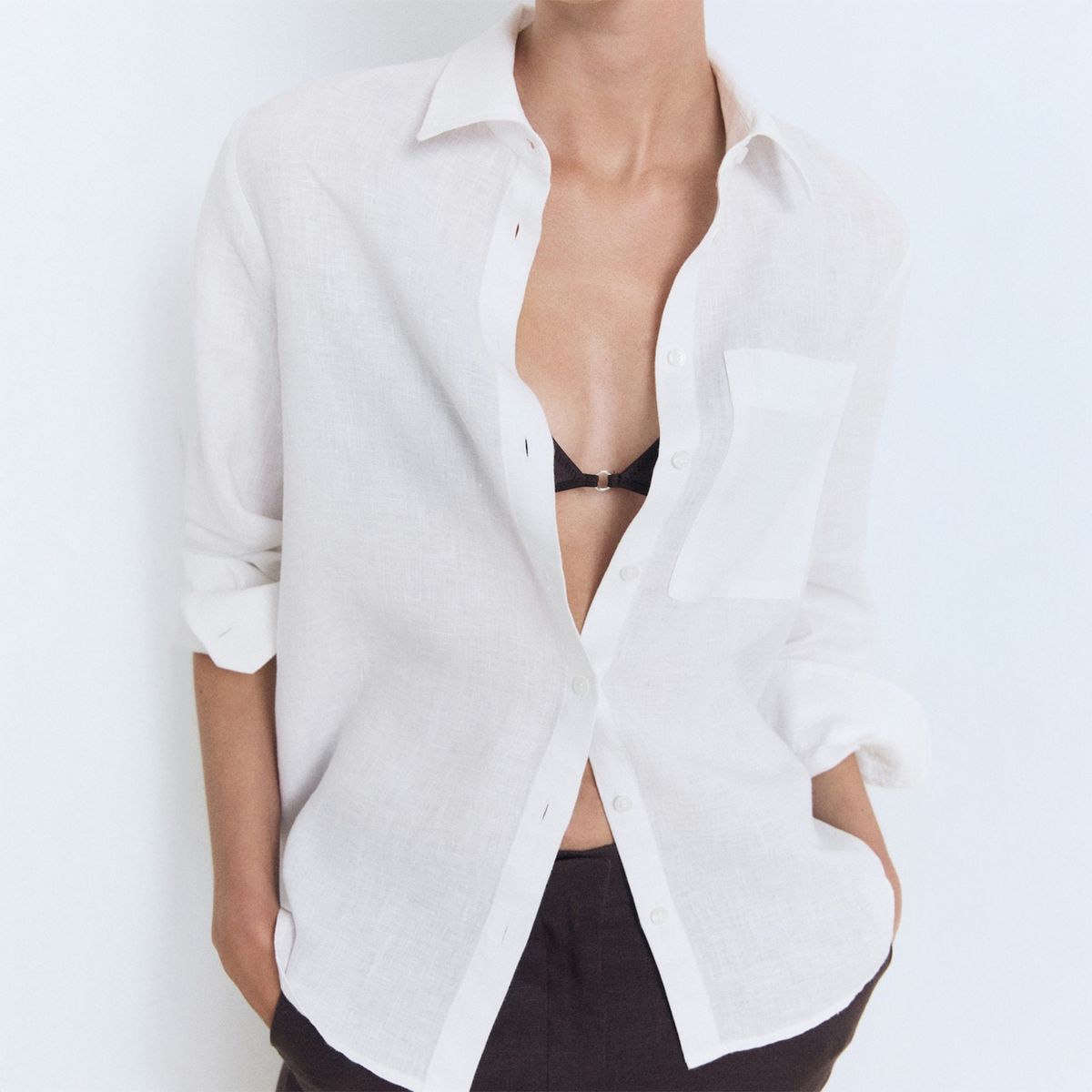 MANGO - Blusa Casual Mujer Mango