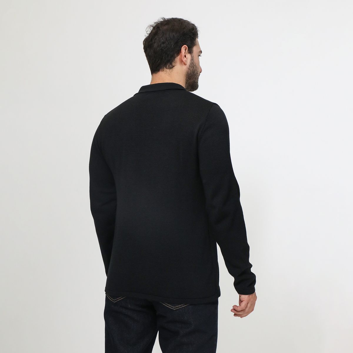 BASEMENT - Polo Manga Larga Hombre Basement