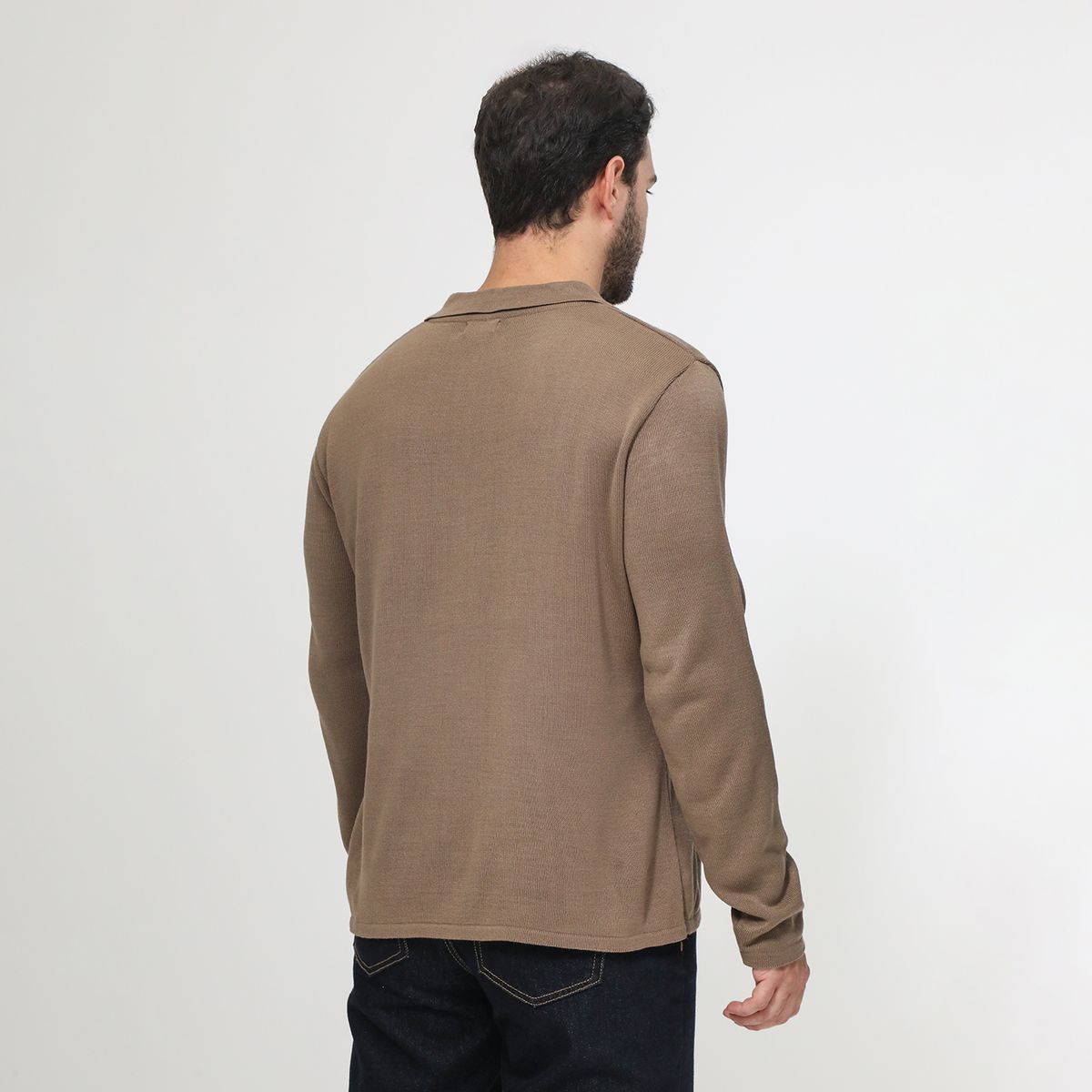 BASEMENT - Polo Manga Larga Hombre Basement