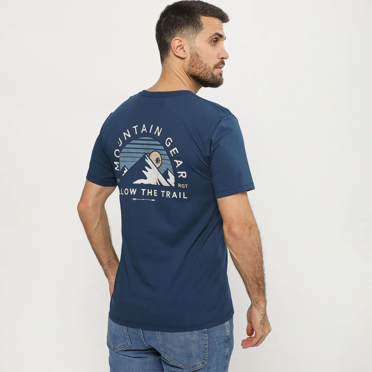 MOUNTAIN GEAR - Polo 100% Algodón Manga Corta Hombre Mountain Gear