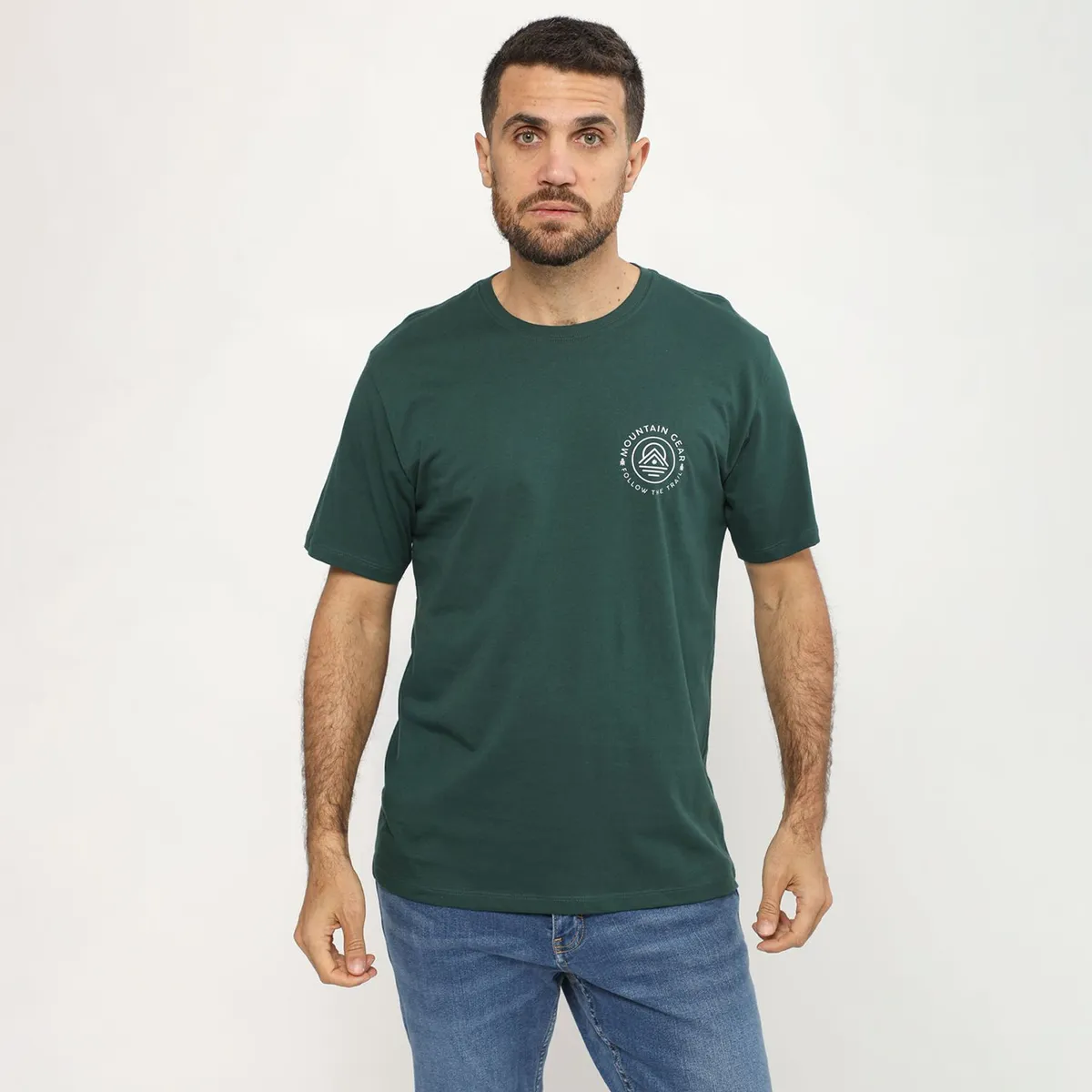 MOUNTAIN GEAR - Polo 100% Algodón Manga Corta Hombre Mountain Gear