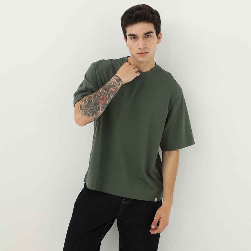 DENIMLAB - Polo Boxy Pesado Hombre Denimlab