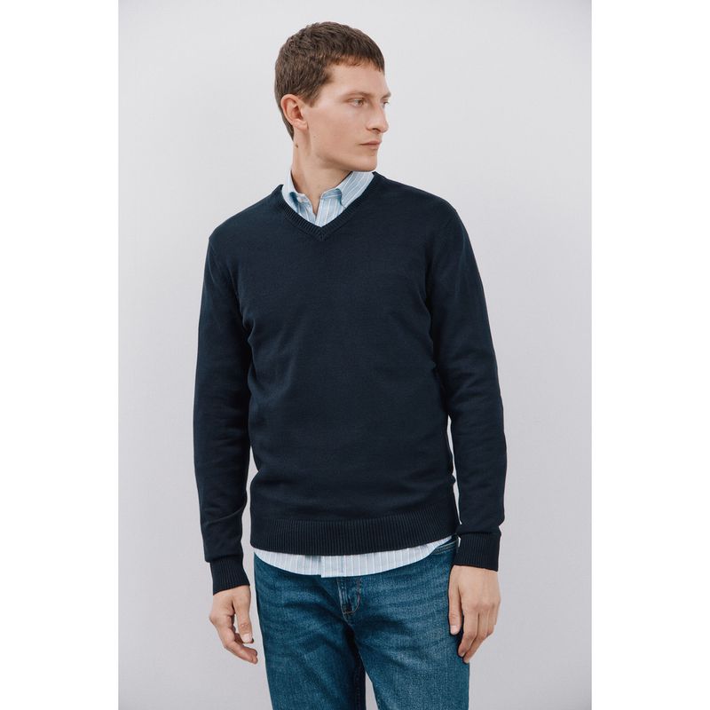 CORTEFIEL - Chompa 100% Algodón Casual Hombre Cortefiel