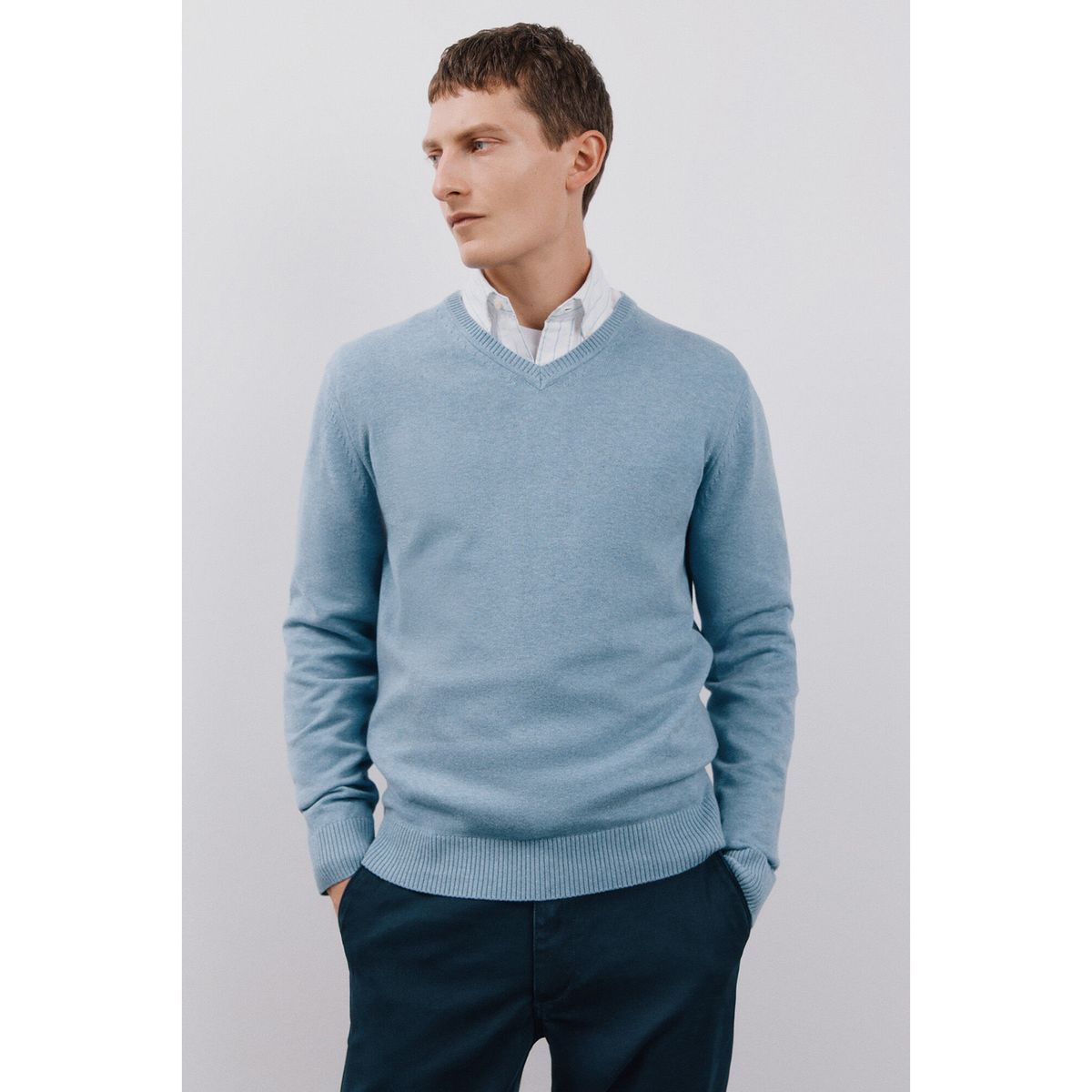 CORTEFIEL - Chompa 100% Algodón Casual Hombre Cortefiel