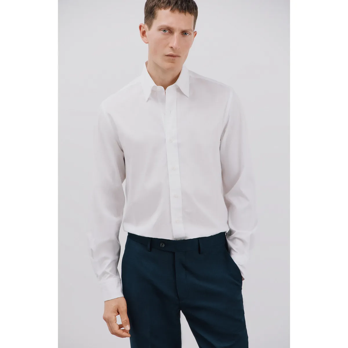 CORTEFIEL - Camisa Algodón Casual Hombre Cortefiel