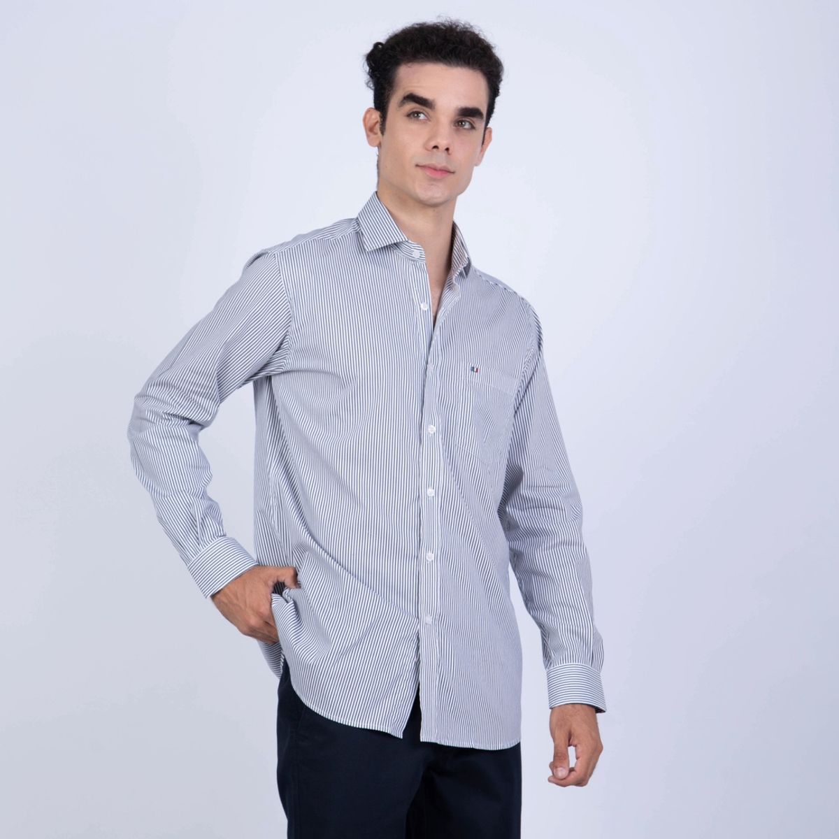 PIERRE CARDIN - Camisa 100% Algodón Casual Hombre Pierre Cardin