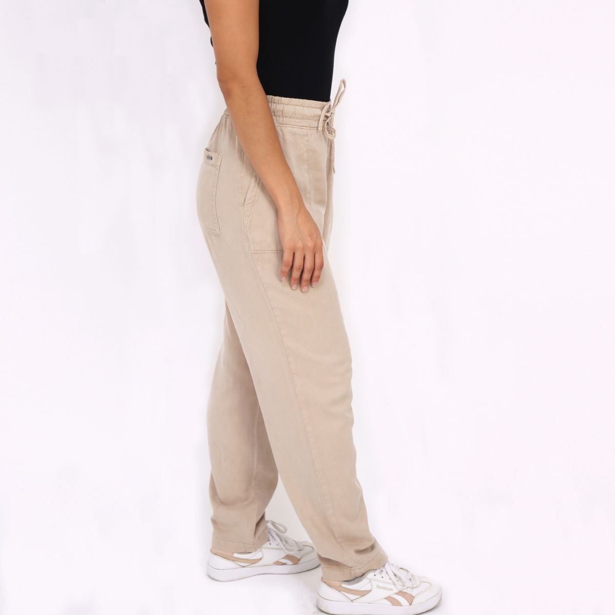 KAYRA POBLET - Jean Mujer Jogger Bull Oliv