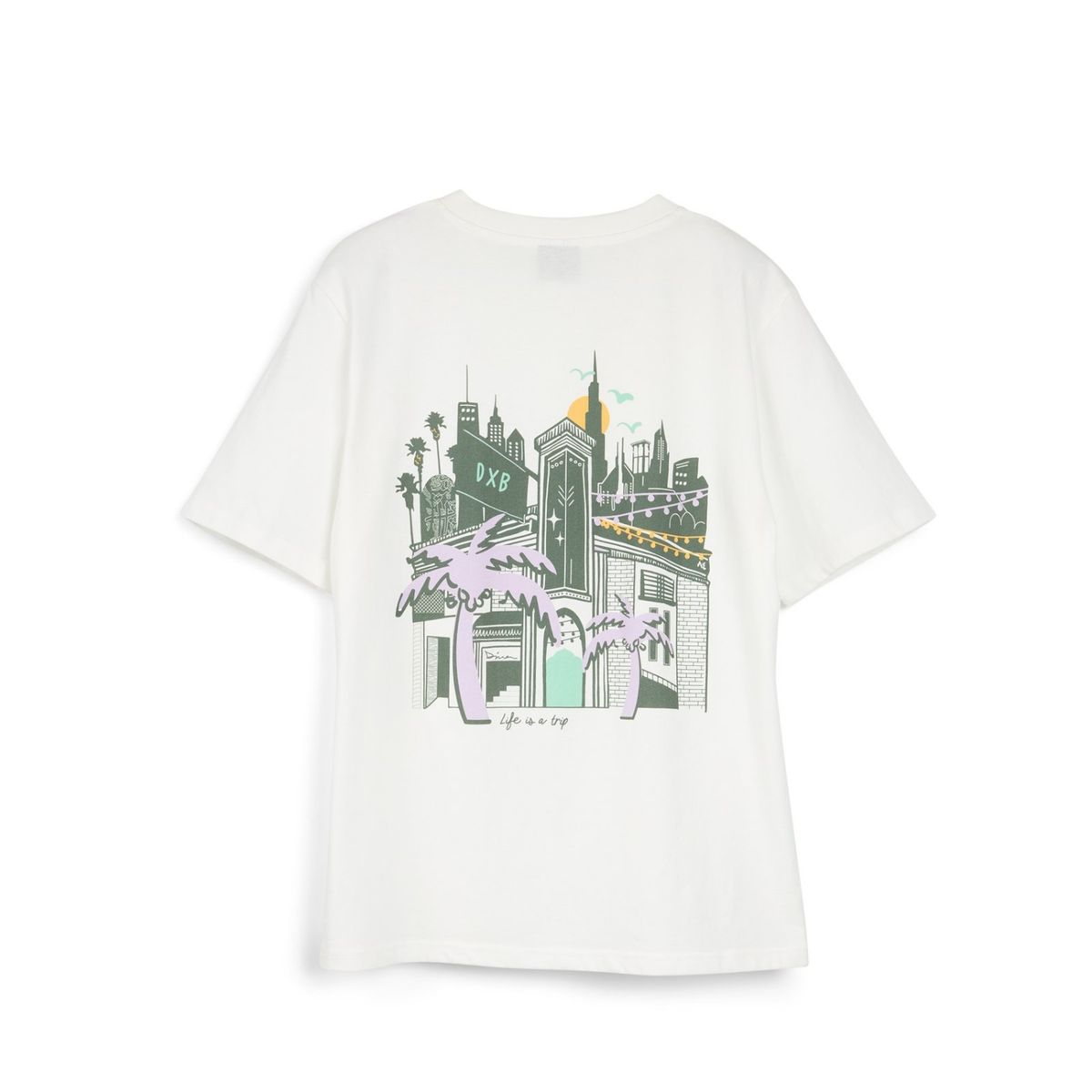 ALDO - Polo Blanco Con Estampado Unisex Aldo