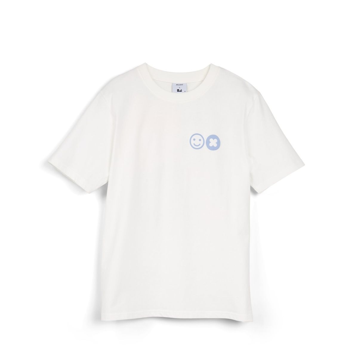 ALDO - Polo Blanco Con Estampado Unisex Aldo