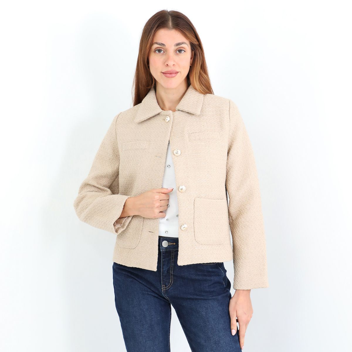 ELLE - Chaqueta Botones