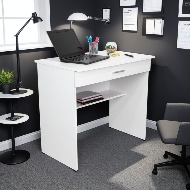 TUHOME - Escritorio Recto Eros Blanco