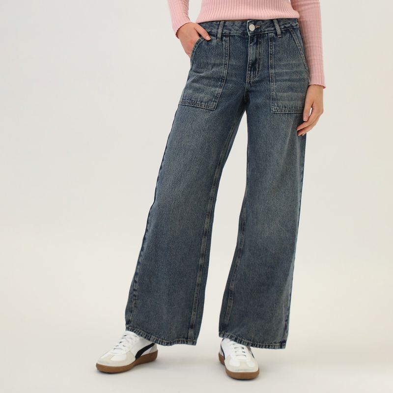 SYBILLA - Jean Wide Leg Mujer