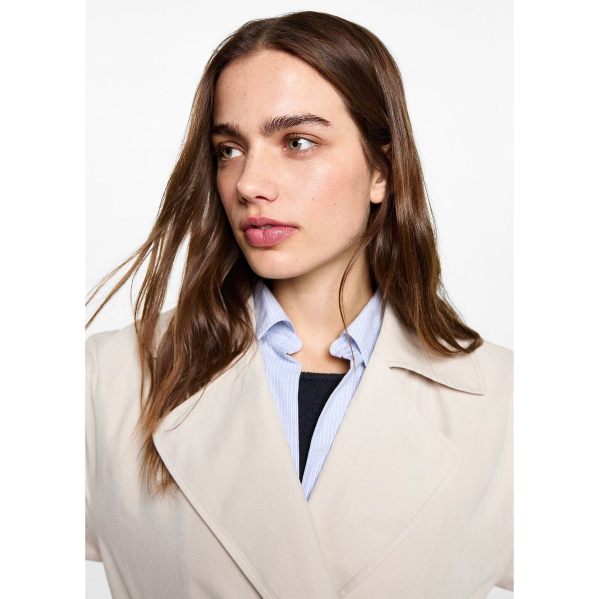 MANGO TEEN - Abrigo Casual Mujer Mango Teen