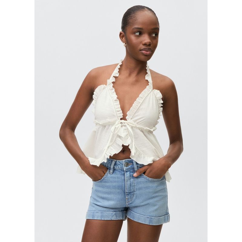 MANGO TEEN - Short Denim Mujer Mango Teen