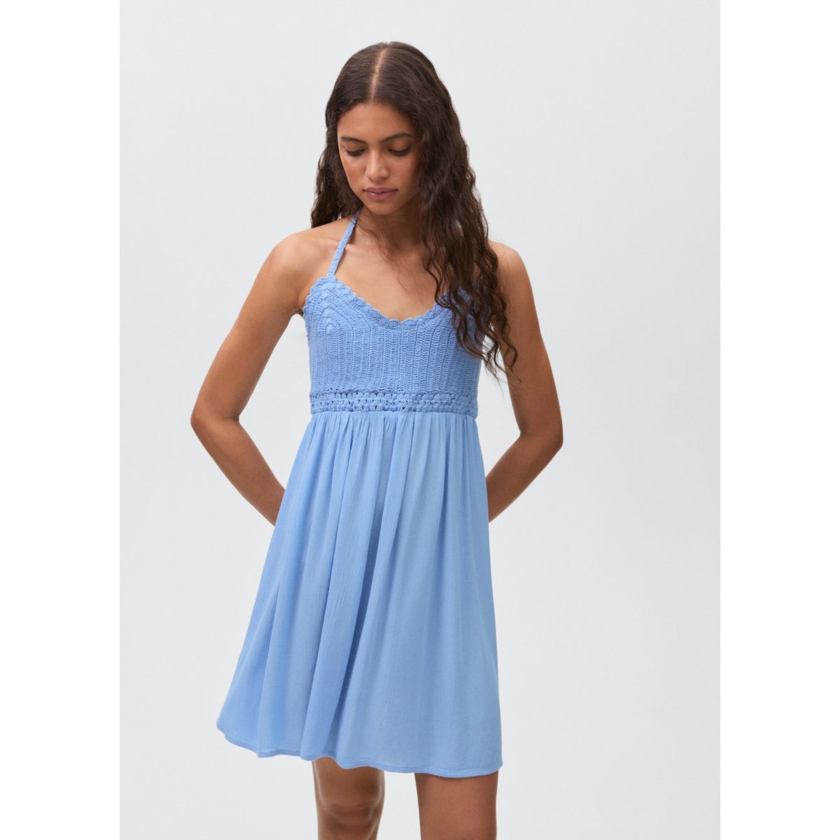 MANGO TEEN - Vestido Corto Mujer Mango Teen