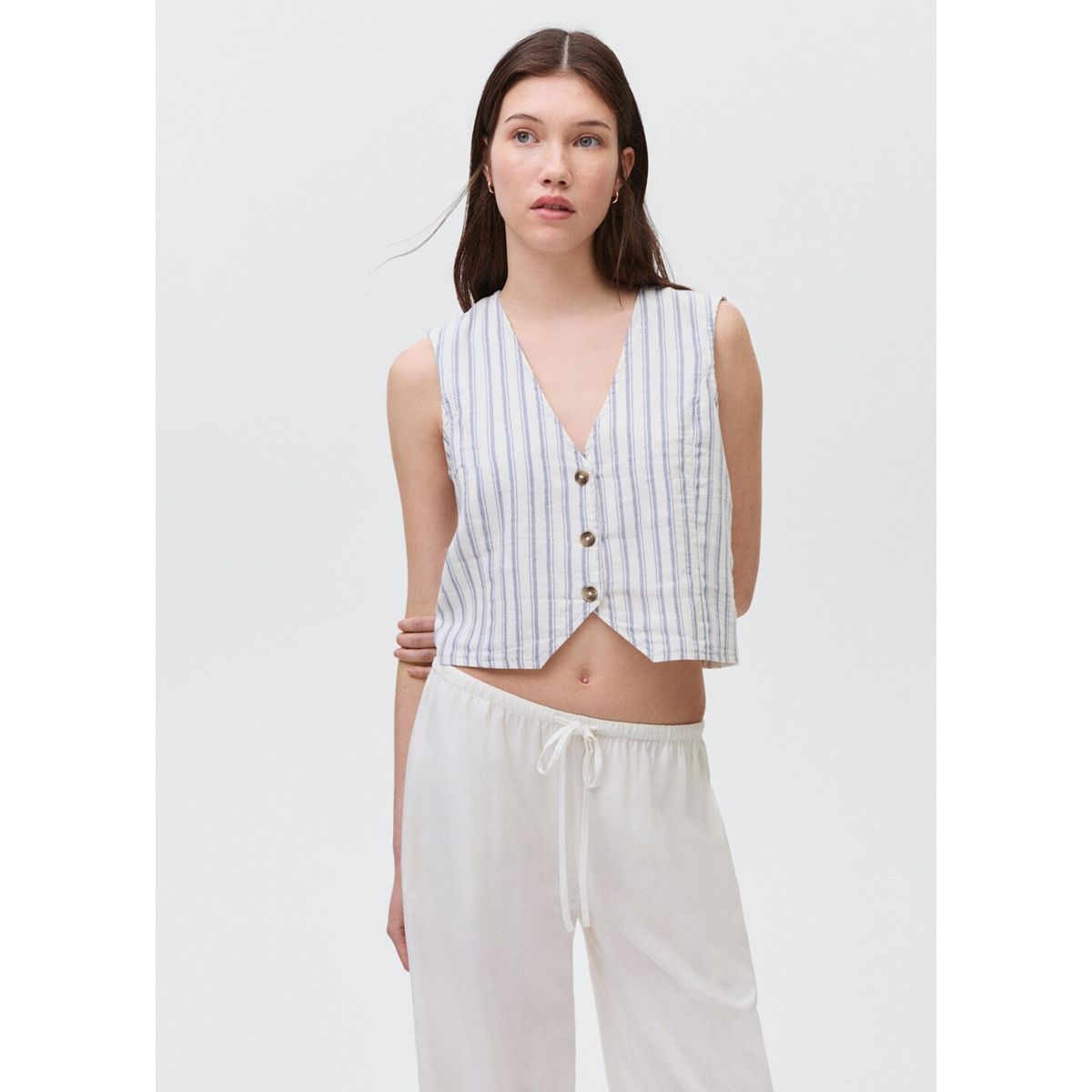 MANGO TEEN - Chaleco Casual Mujer Mango Teen